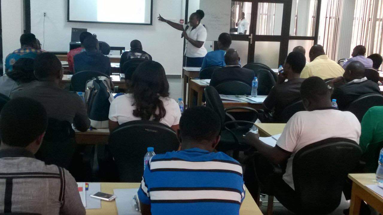 Facilitator leading a class